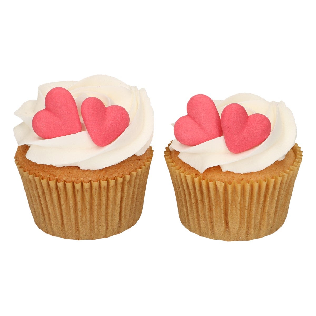 FunCakes Décors en Sucre Cœur rouge Set/8