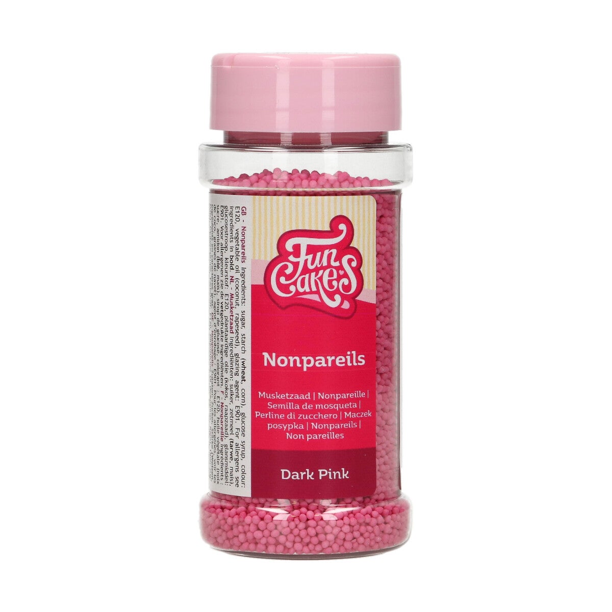 FunCakes Nonpareils Rose Foncé 80g