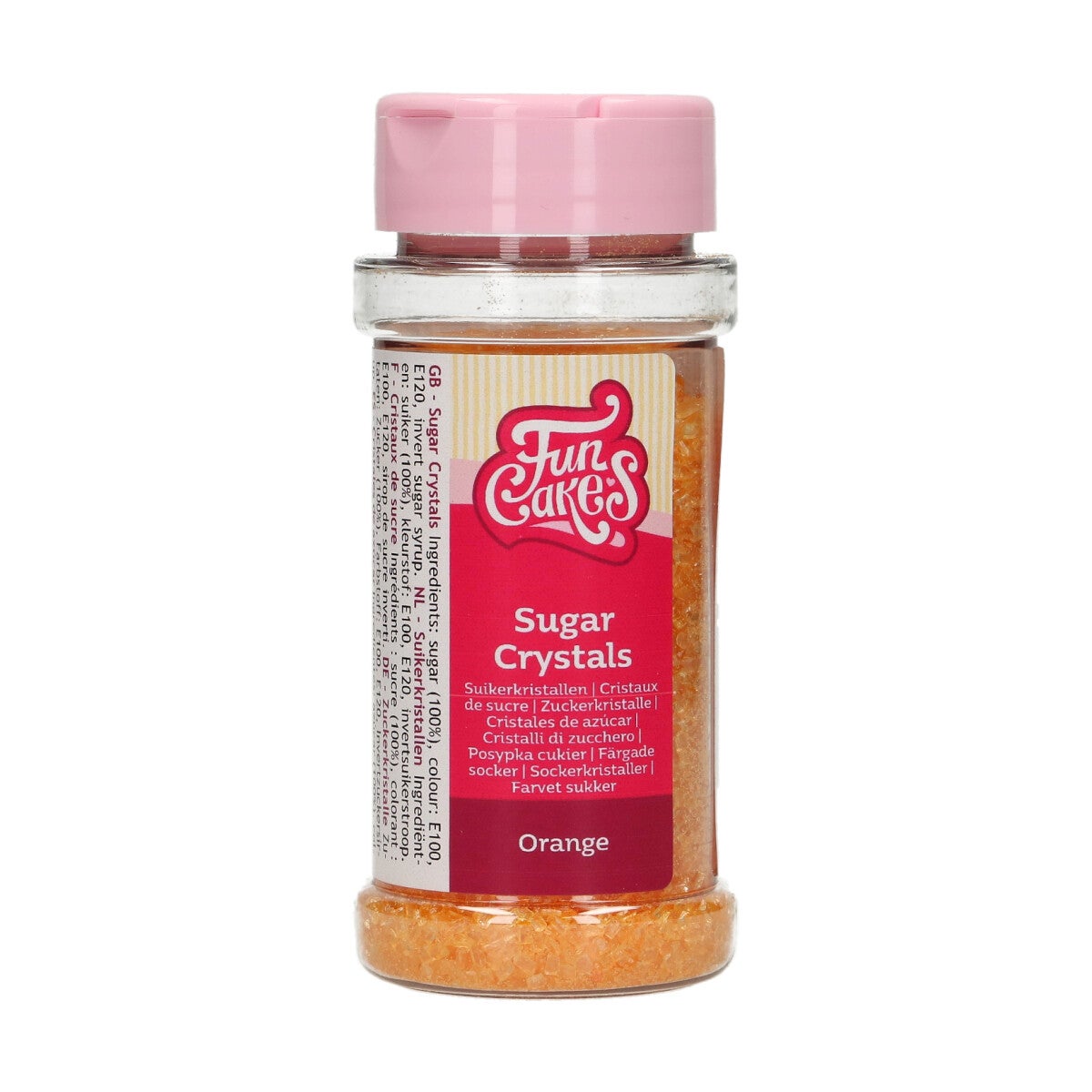 FunCakes Sugar Crystals Orange- 80g