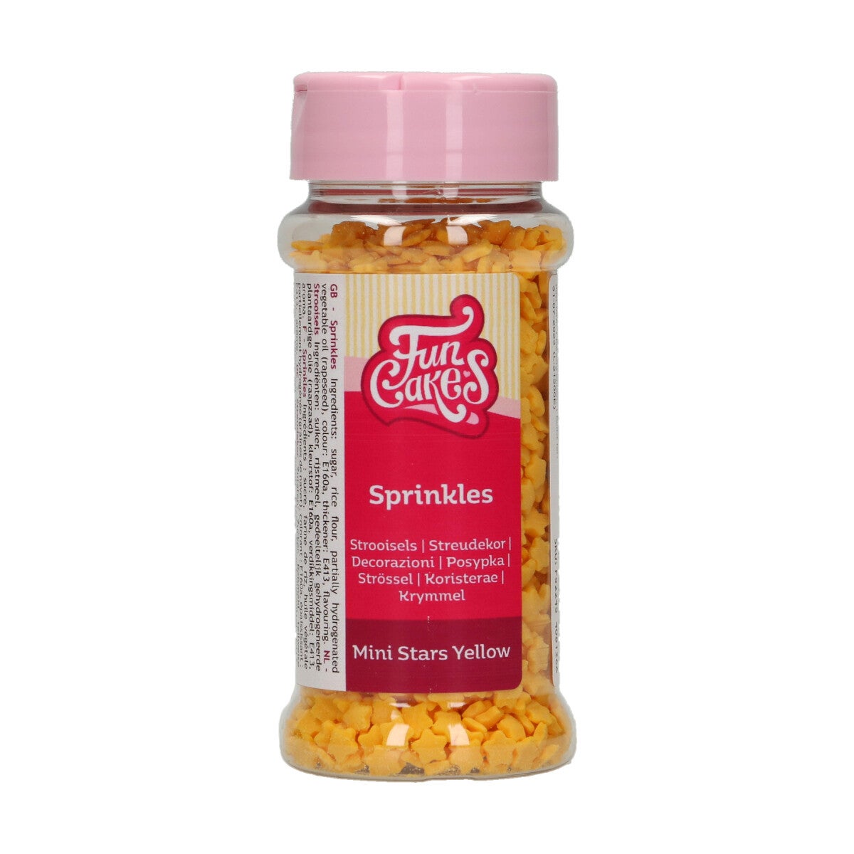 FunCakes Mini Étoiles -Jaune- 60g