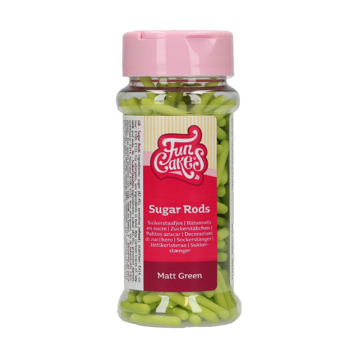 FunCakes Bâtons de Sucre Mat XL Vert 70g