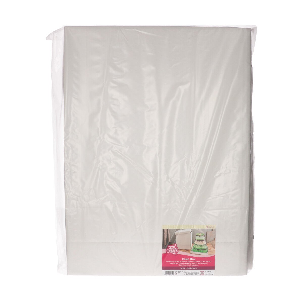 FunCakes Taartdoos Wit 52x52x70 cm pk/1