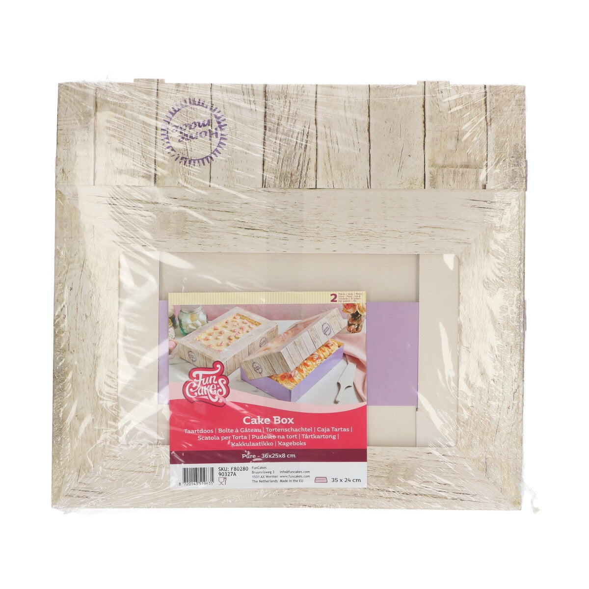 FunCakes Boîte à Gâteau -Pure- 36x25x8cm pcs/2