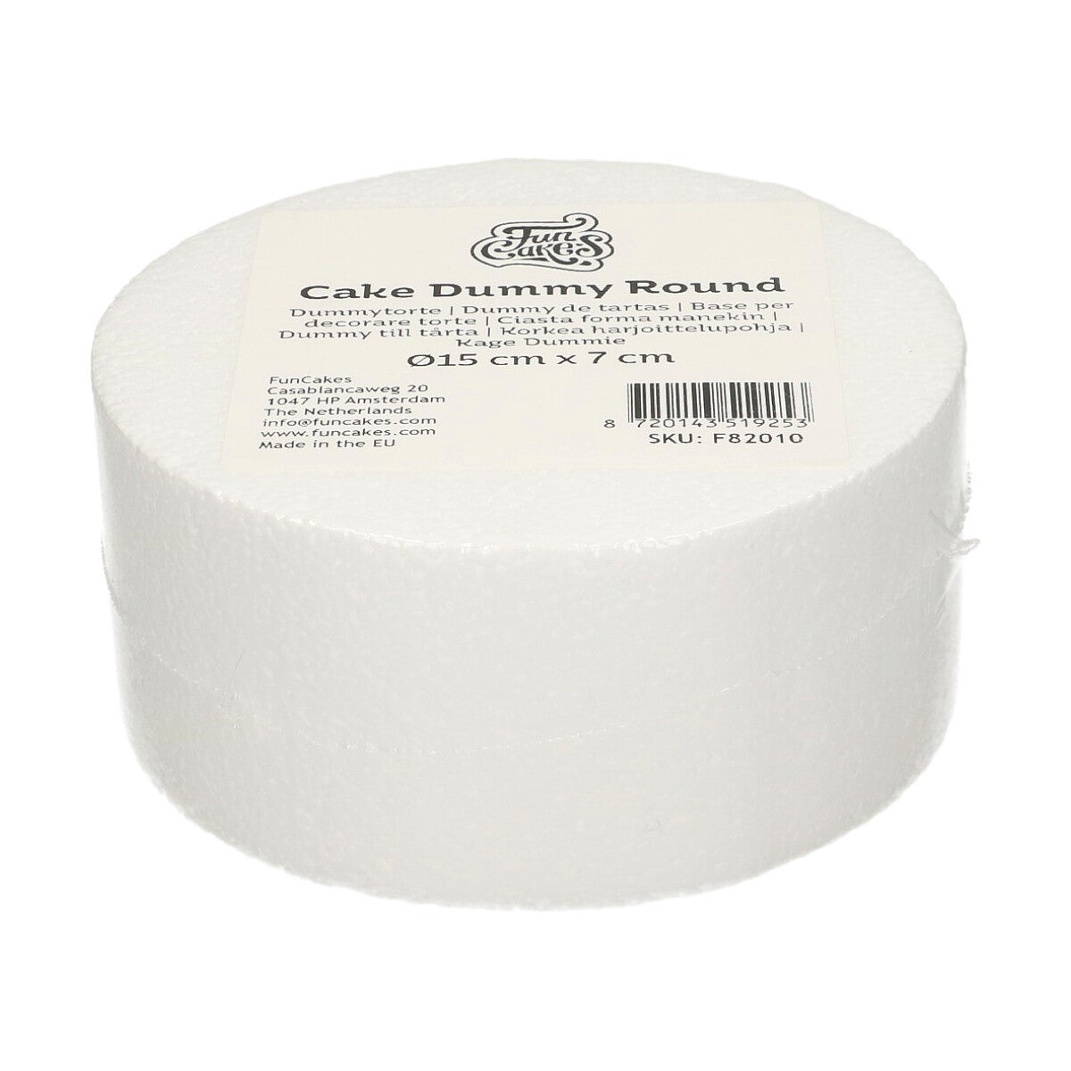FunCakes Cake Dummy Rond 7cm -Ø15cm-