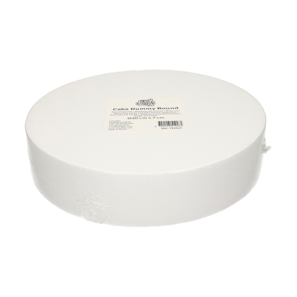 FunCakes Dummy - Gâteaux Polystyrène Rond 7cm -Ø30cm-