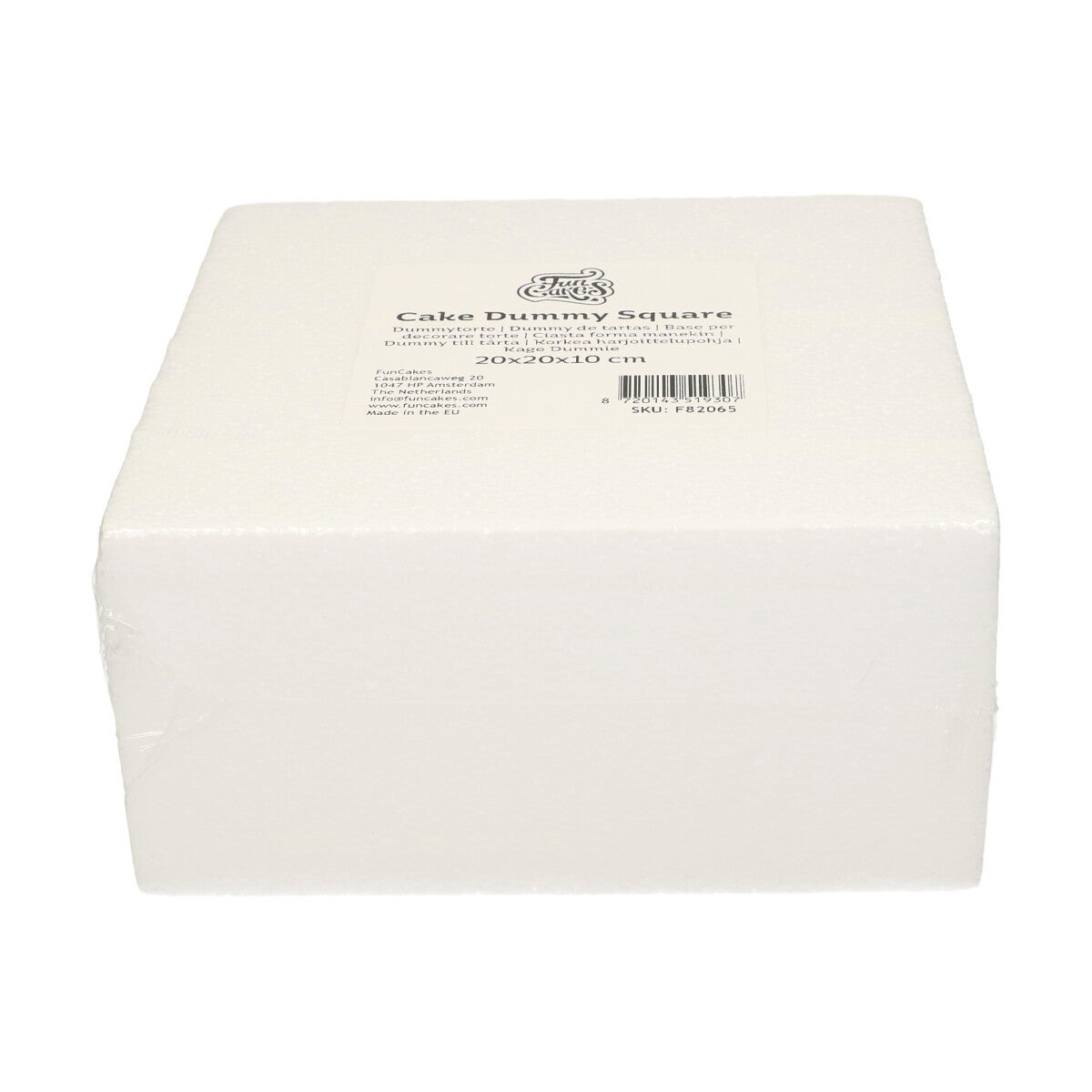 FunCakes Cake Dummy Carré 10cm -20x20cm-