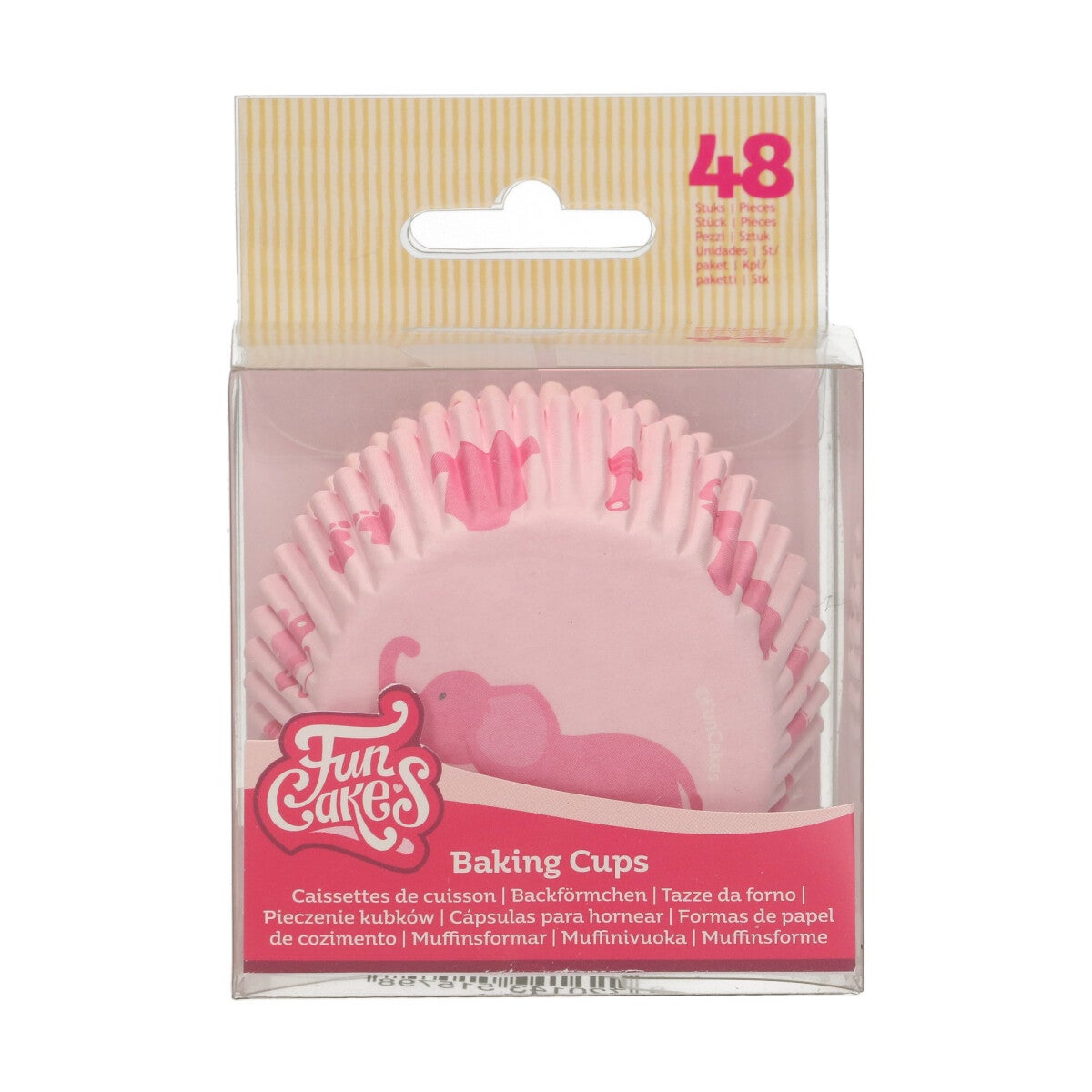 FunCakes Caissettes à Cupcakes Bébé Rose pcs/48
