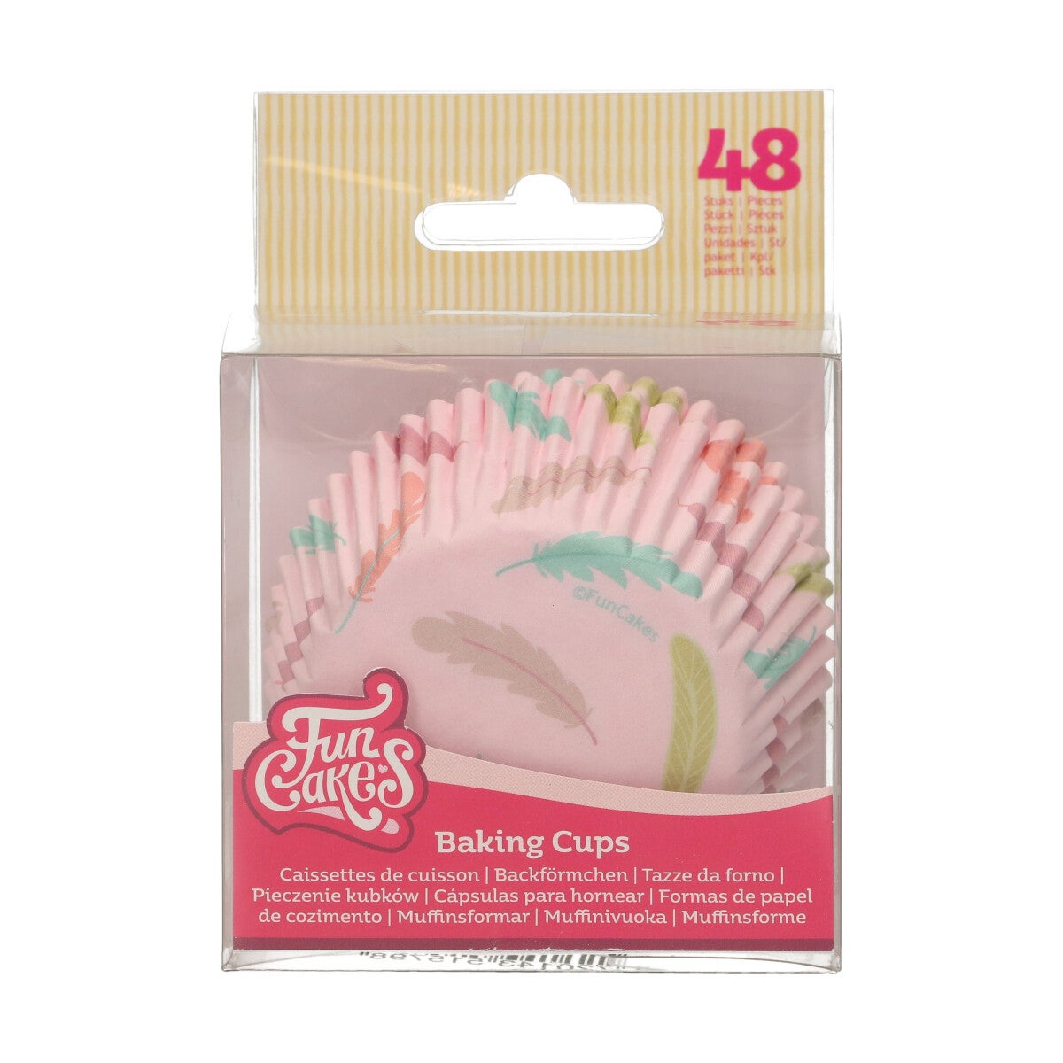 FunCakes Caissettes à Cupcakes Plumes Pastel pcs/48