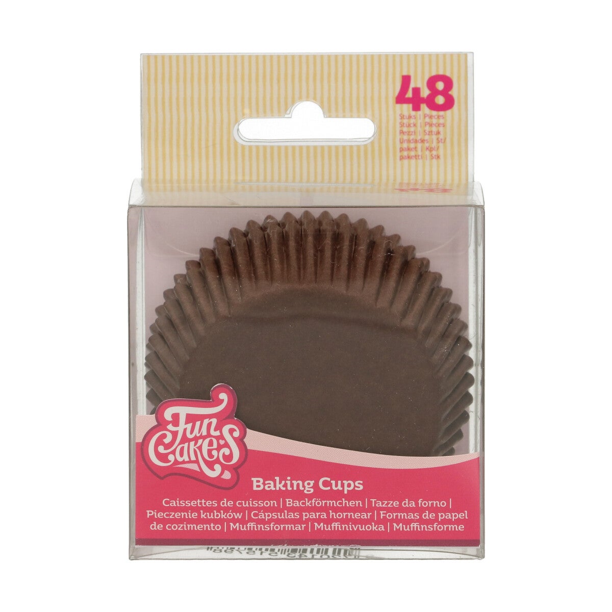 FunCakes Caissettes à Cupcakes Marron pcs/48