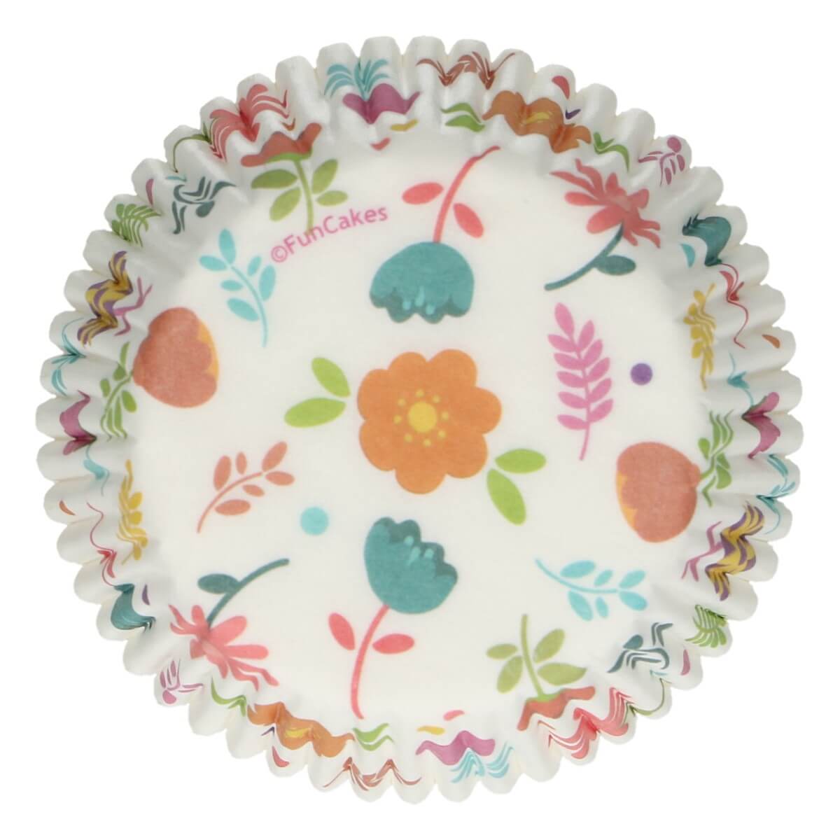 FunCakes Caissettes à Cupcakes Motif Floral pcs/48