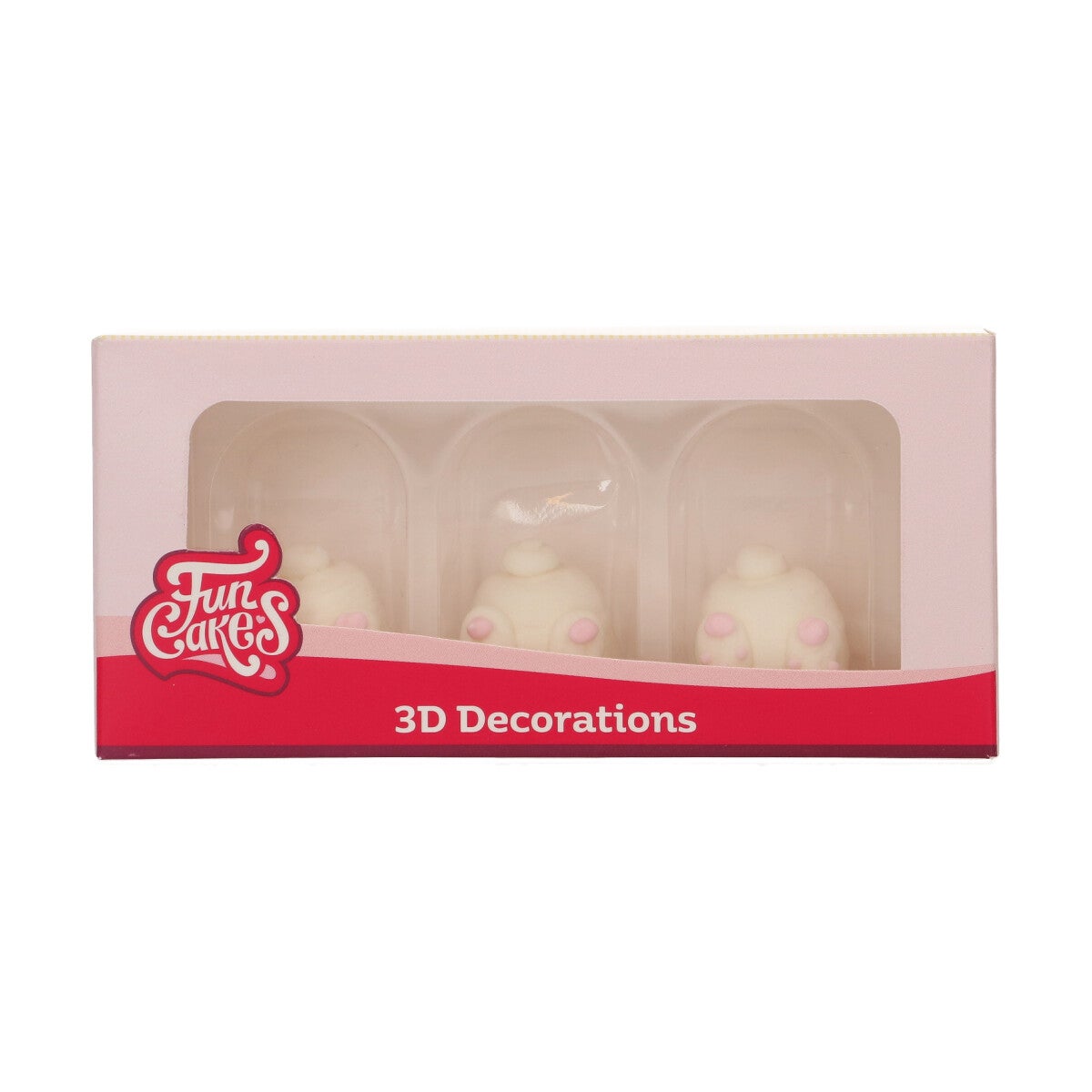 FunCakes Décors en Sucre 3D Queues de lapin Set/3