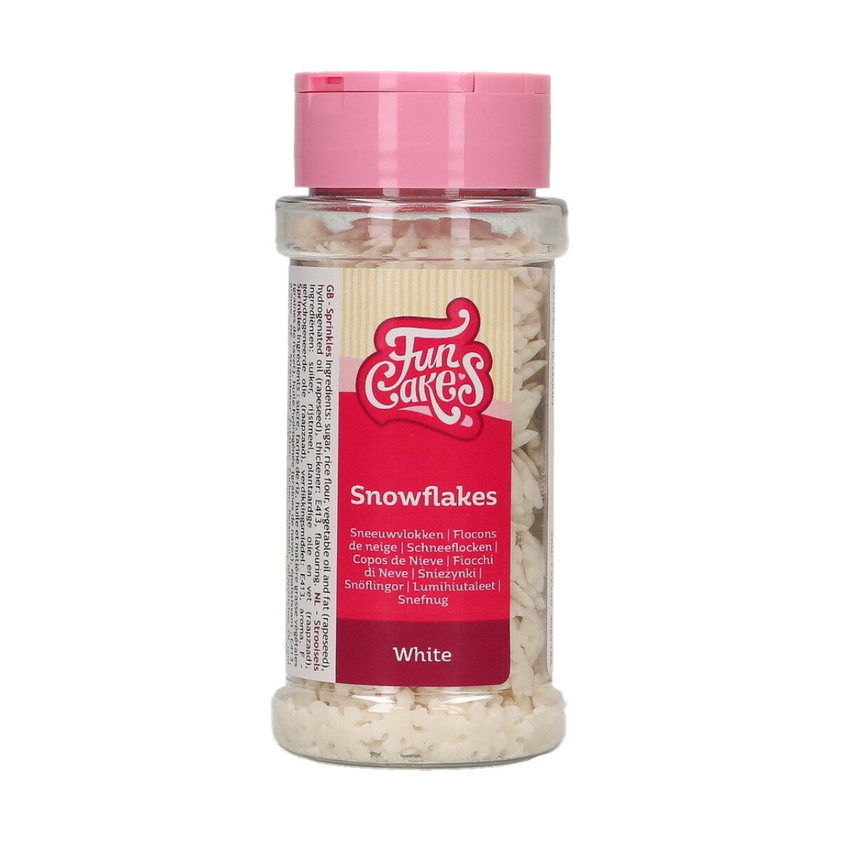FunCakes Snowflakes Blanc 50 g
