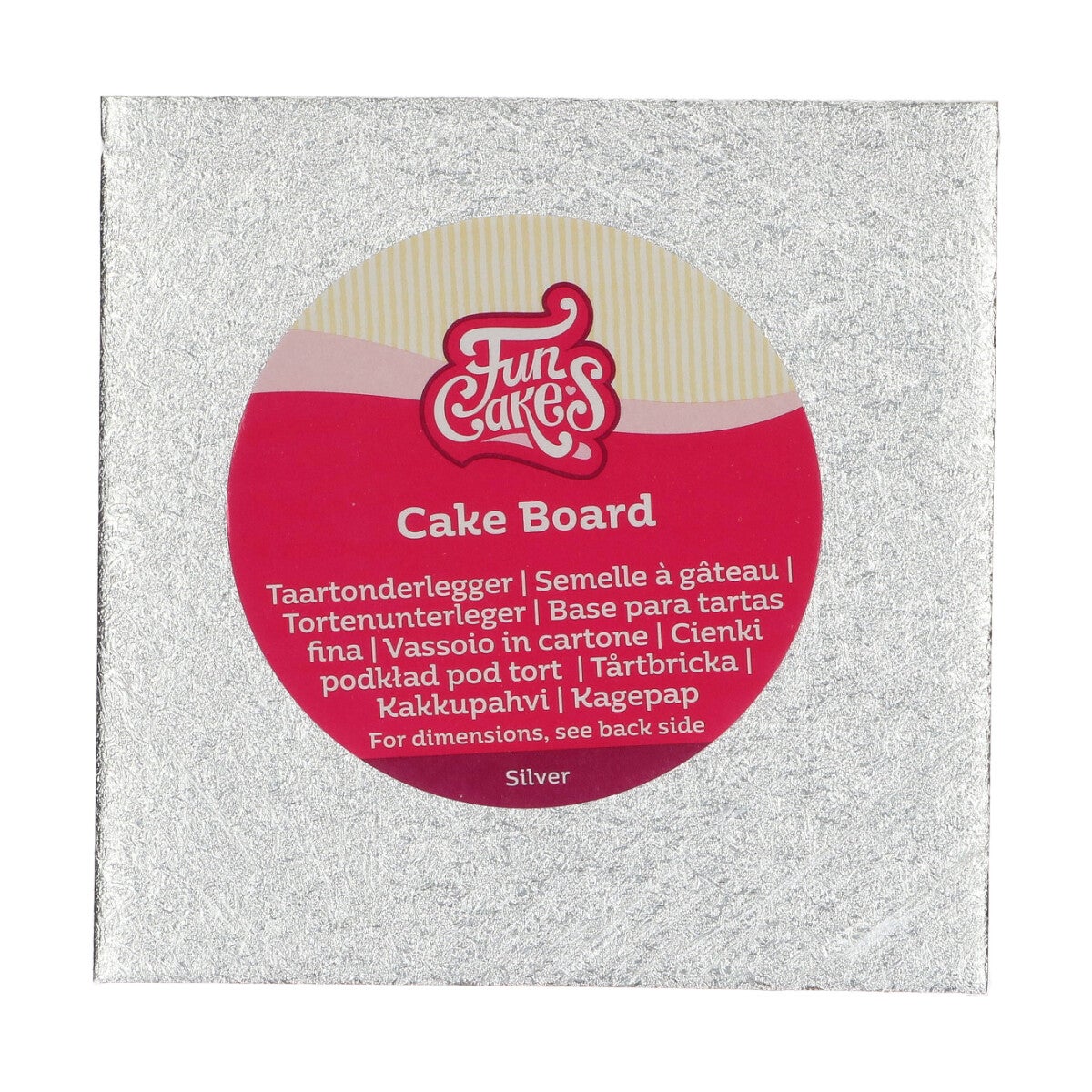 FunCakes Cake Board Carré 15 x 15 cm
