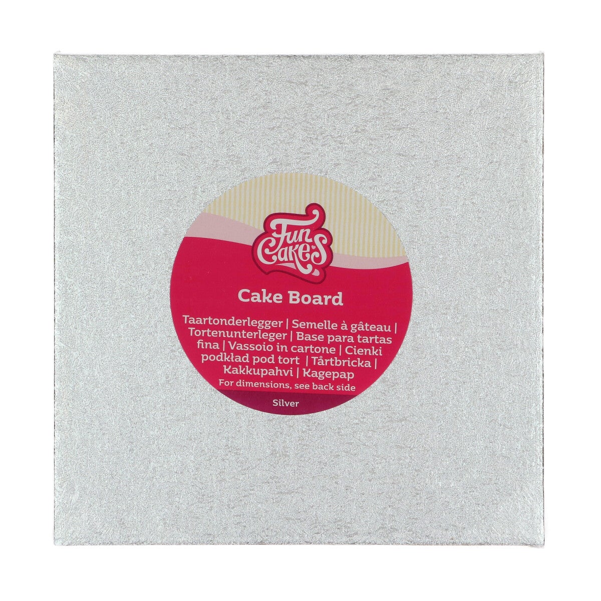 FunCakes Cake Board Carré 20 x 20 cm