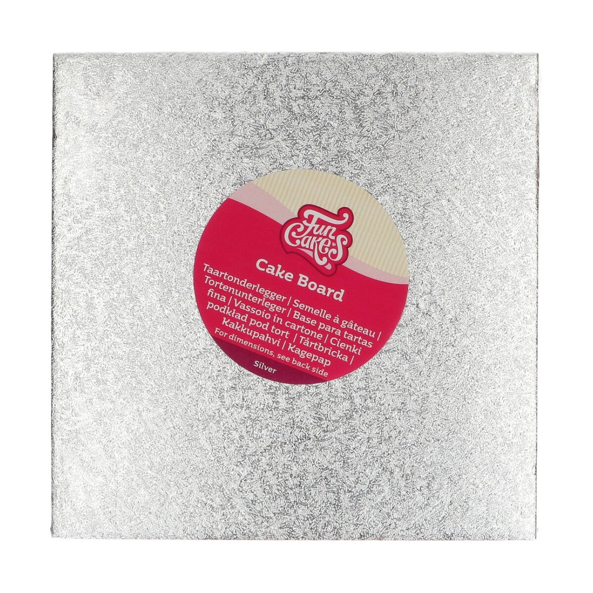 FunCakes Cake Board Carré 22,5 x 22,5 cm