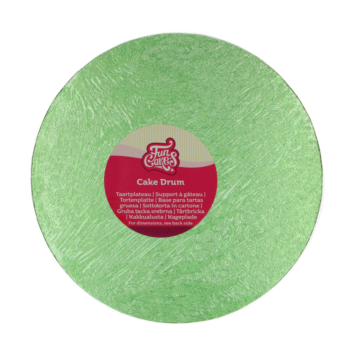 FunCakes Cake Drum Rond Ø25cm -Vert clair
