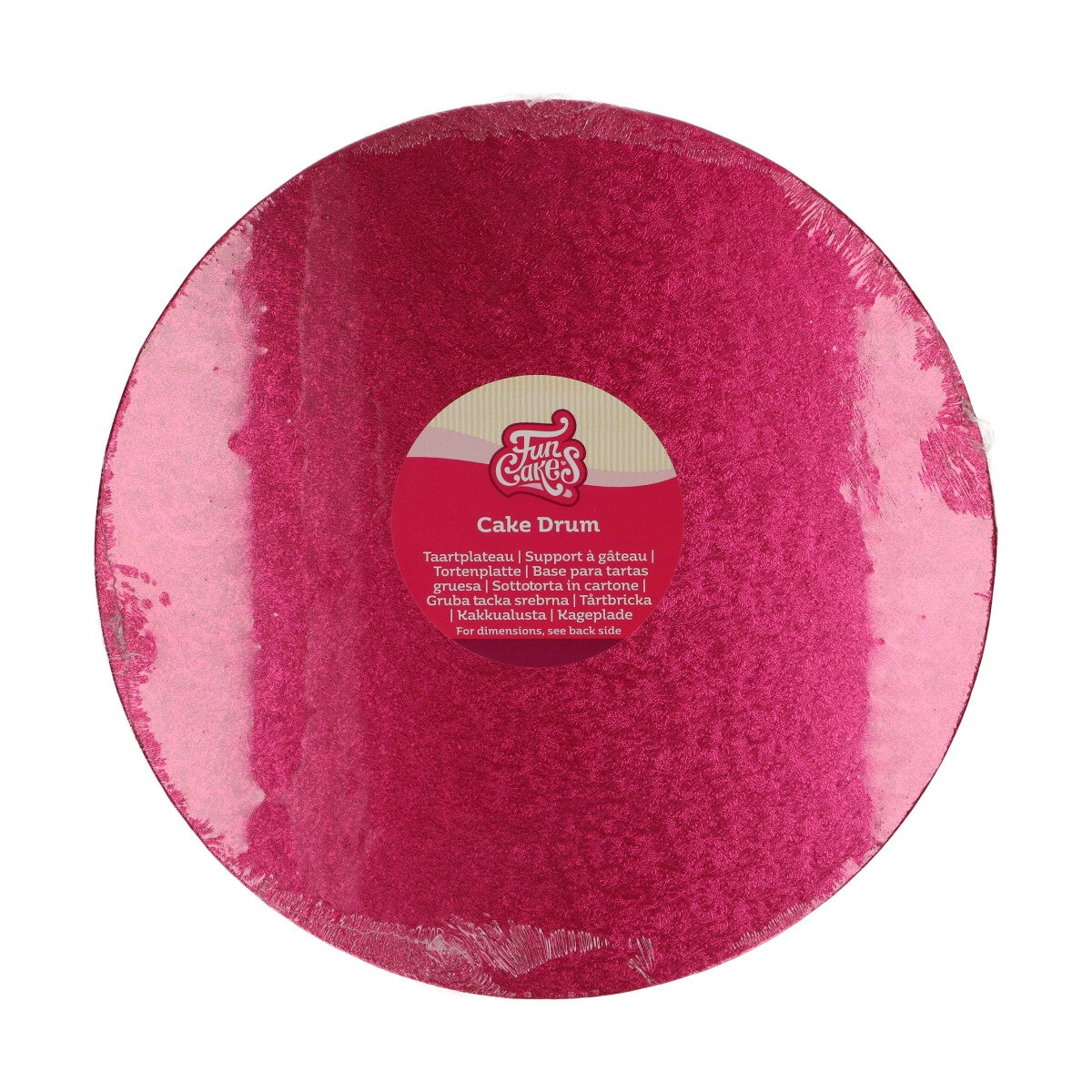 FunCakes Cake Drum Rond Ø30,5cm -Cerise
