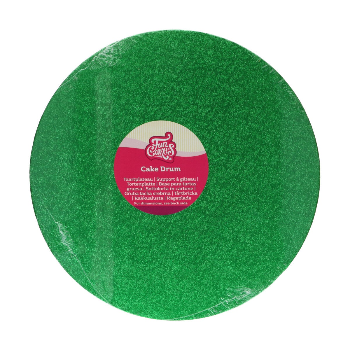 FunCakes Cake Drum Rond Ø30,5cm -Vert-
