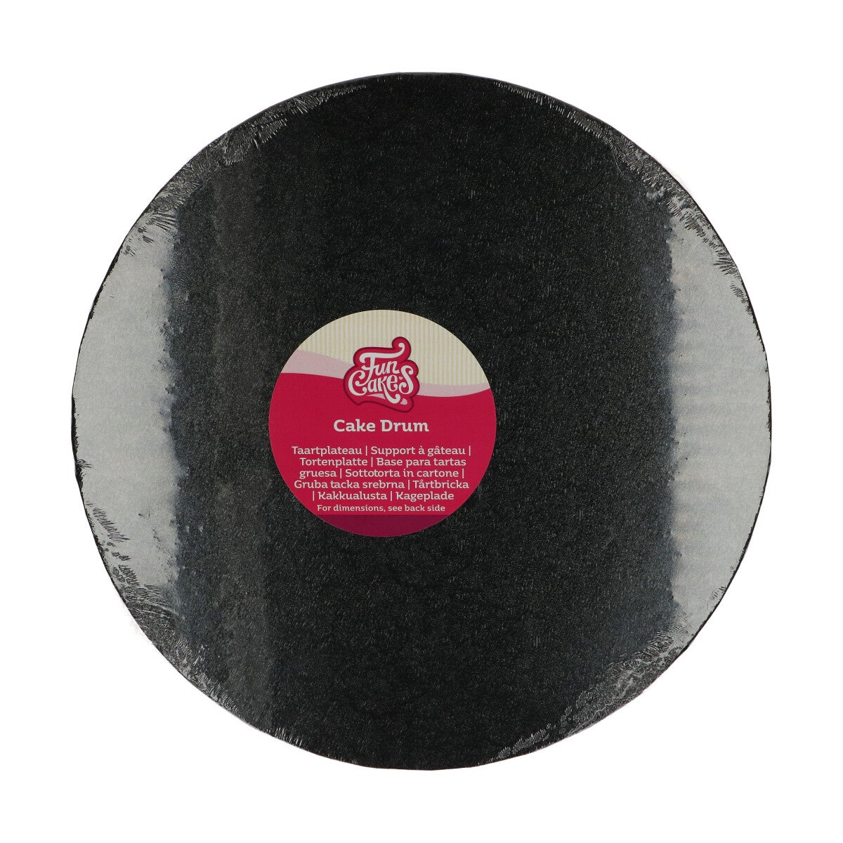 FunCakes Cake Drum Rond Ø30,5cm -Black-