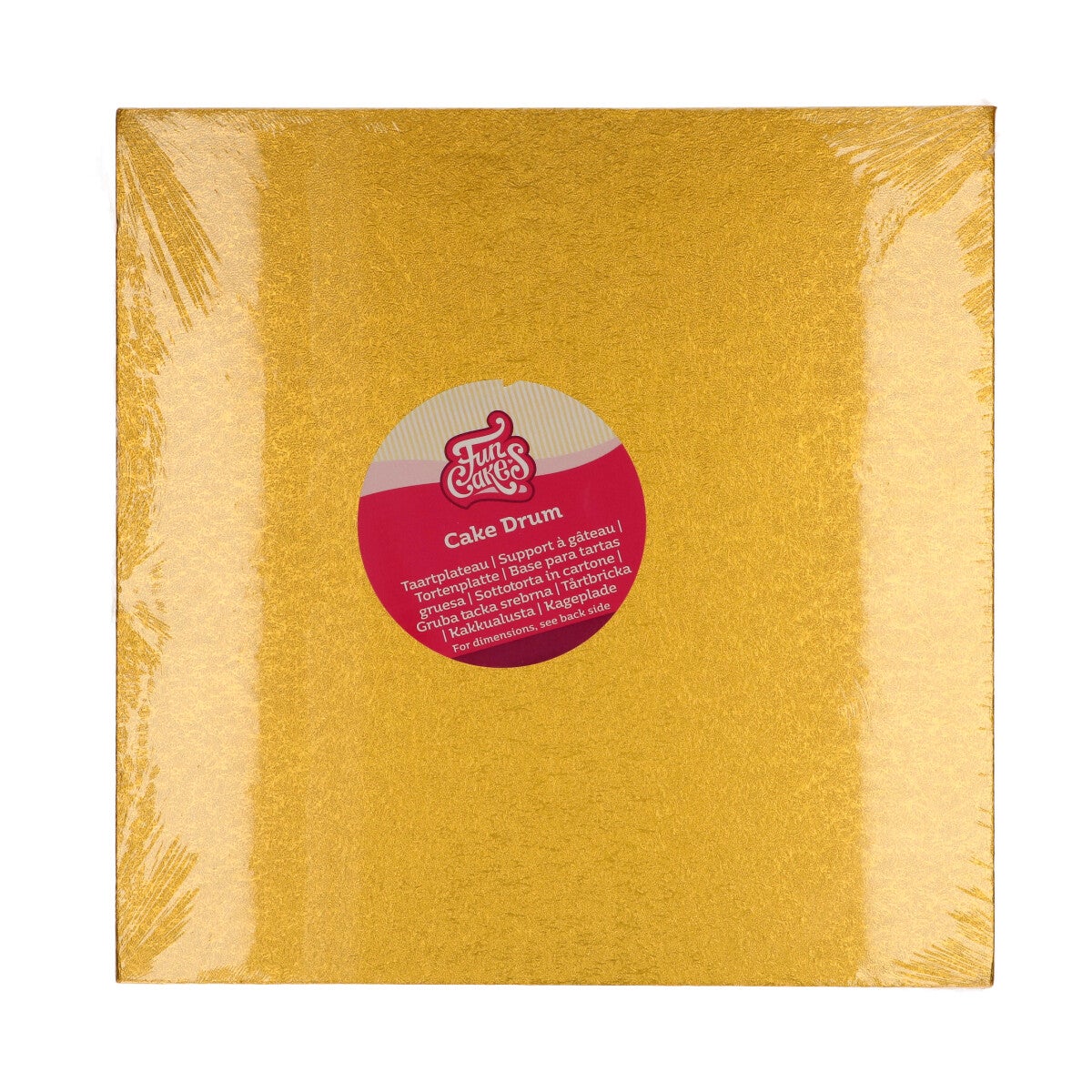 FunCakes Cake Drum Carré Or 30,5 cm