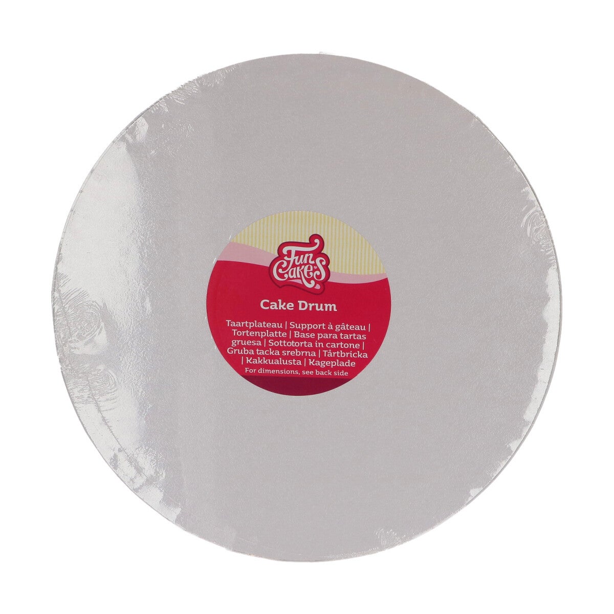 FunCakes Cake Drum rond Ø27,5 cm - Blanc