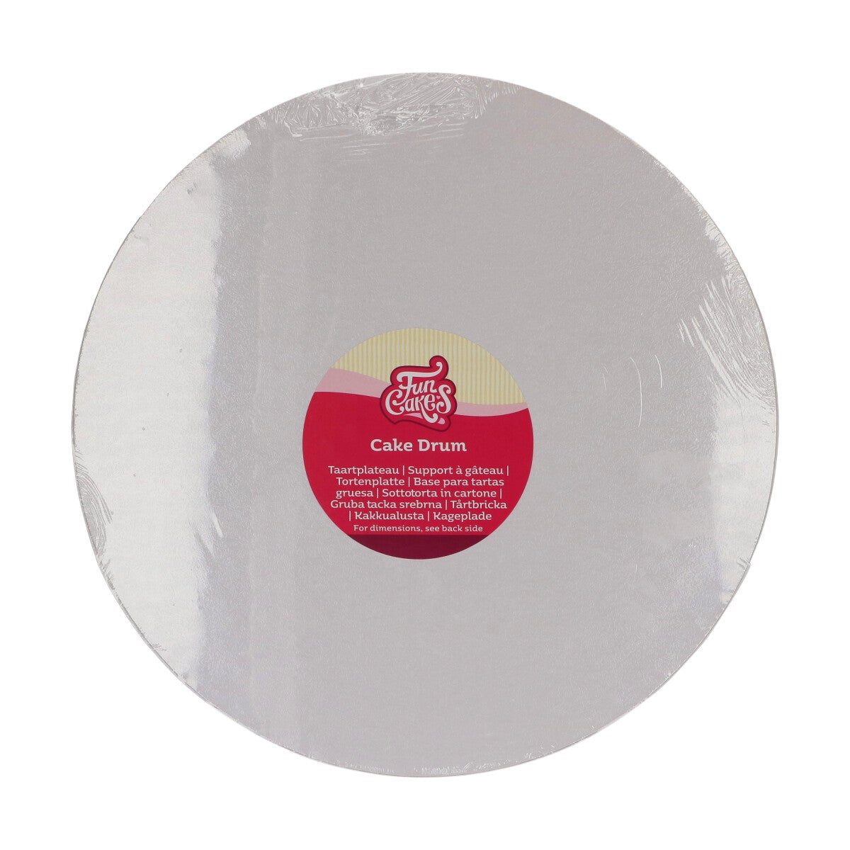 FunCakes Cake Drum rond Ø30,5 cm - Blanc
