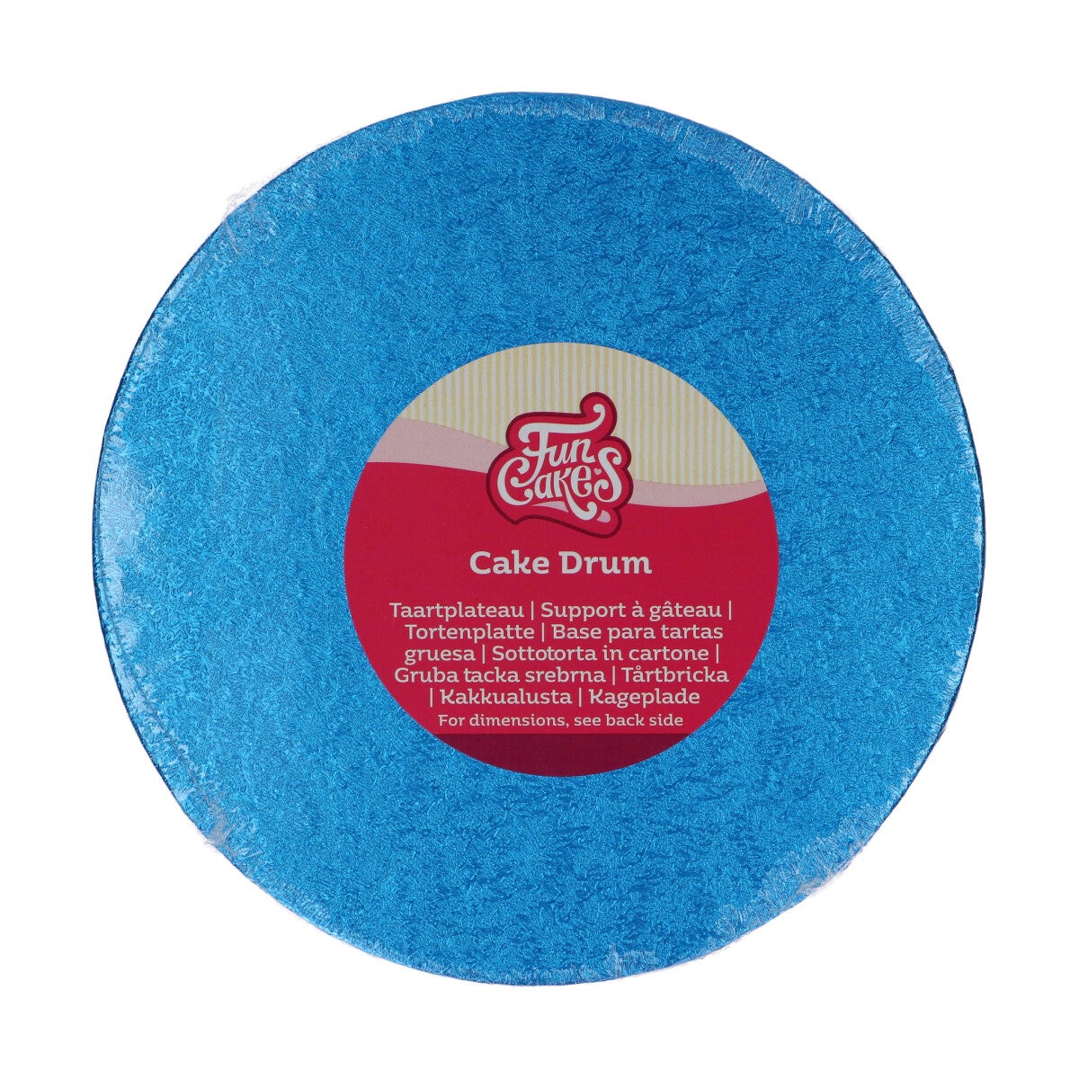 FunCakes Cake Drum Rond Ø20 cm - Bleu