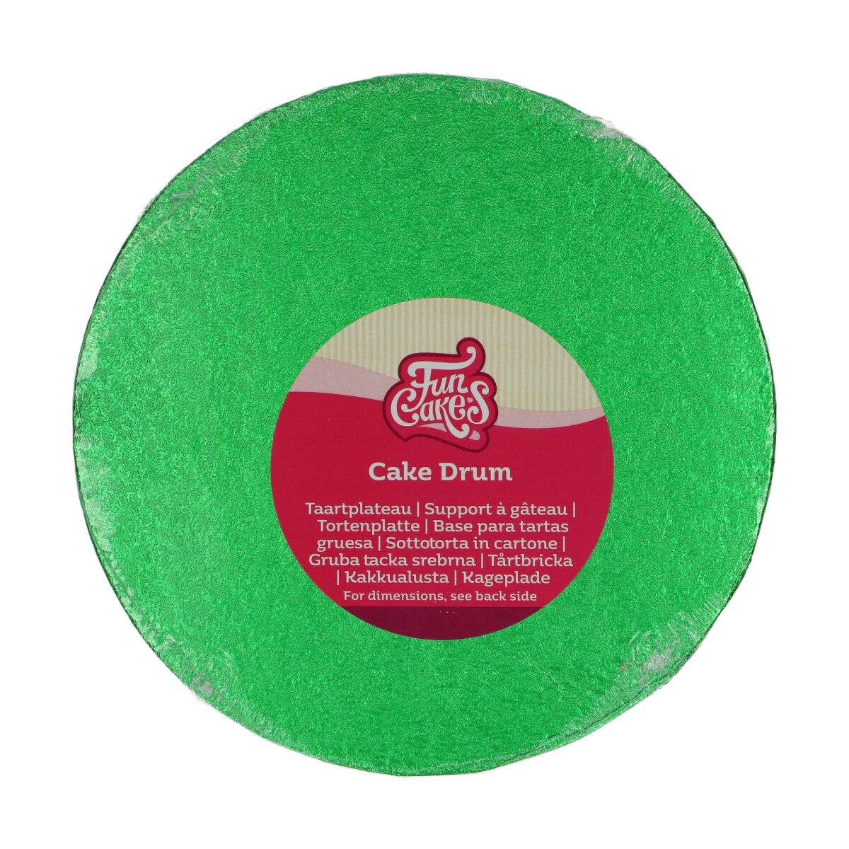 FunCakes Cake Drum Rond Ø20 cm - Vert