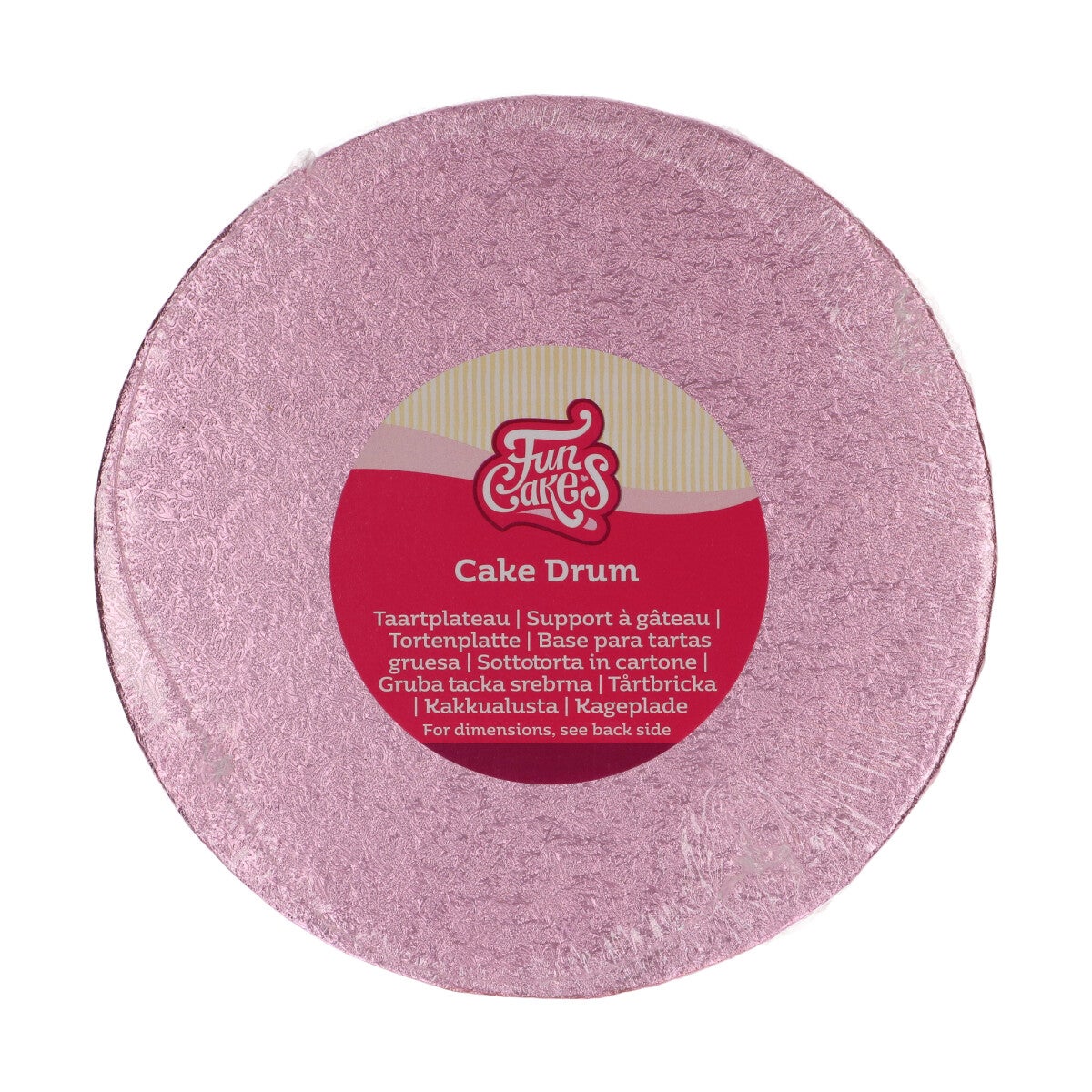 FunCakes Cake Drum Rond Ø20 cm - Rose