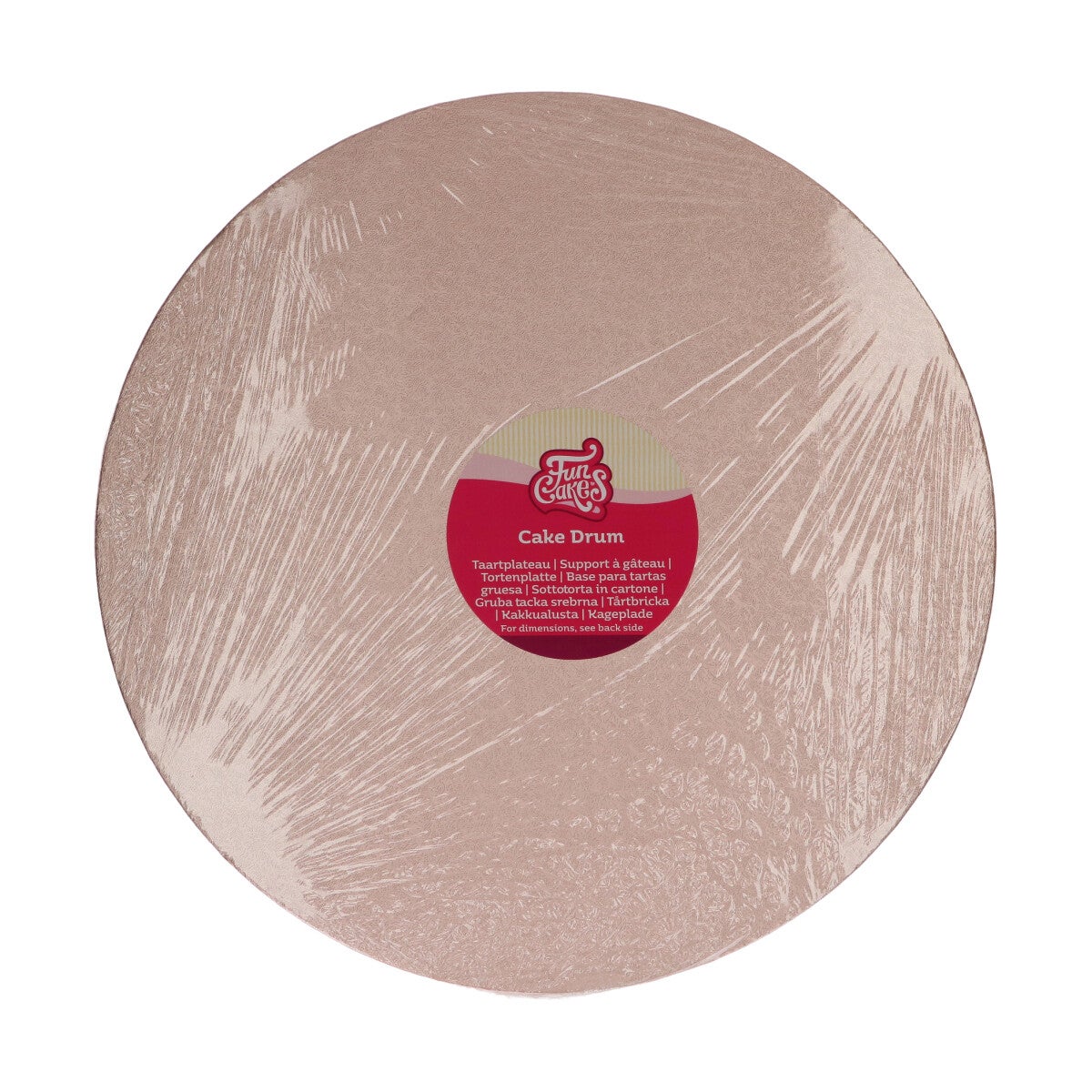 FunCakes Cake Drum rond Ø35,5 cm - Or rose