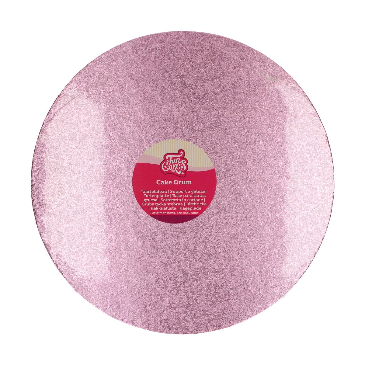 FunCakes Cake Drum rond Ø35,5 cm - Rose