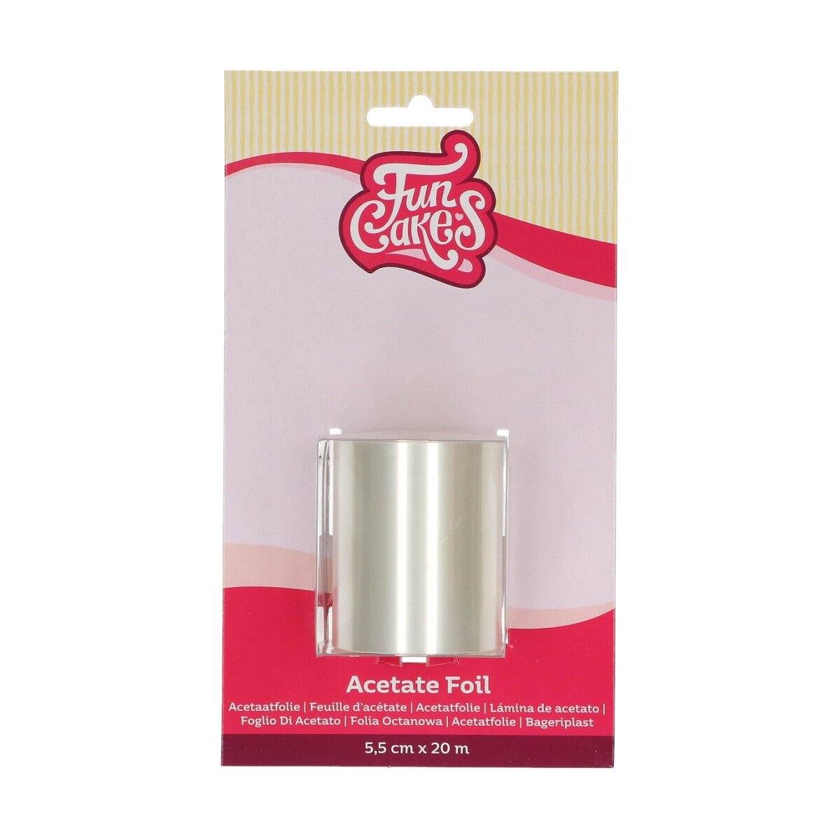 FunCakes Rouleau Rhodoïd 5,5 cm x 20 m