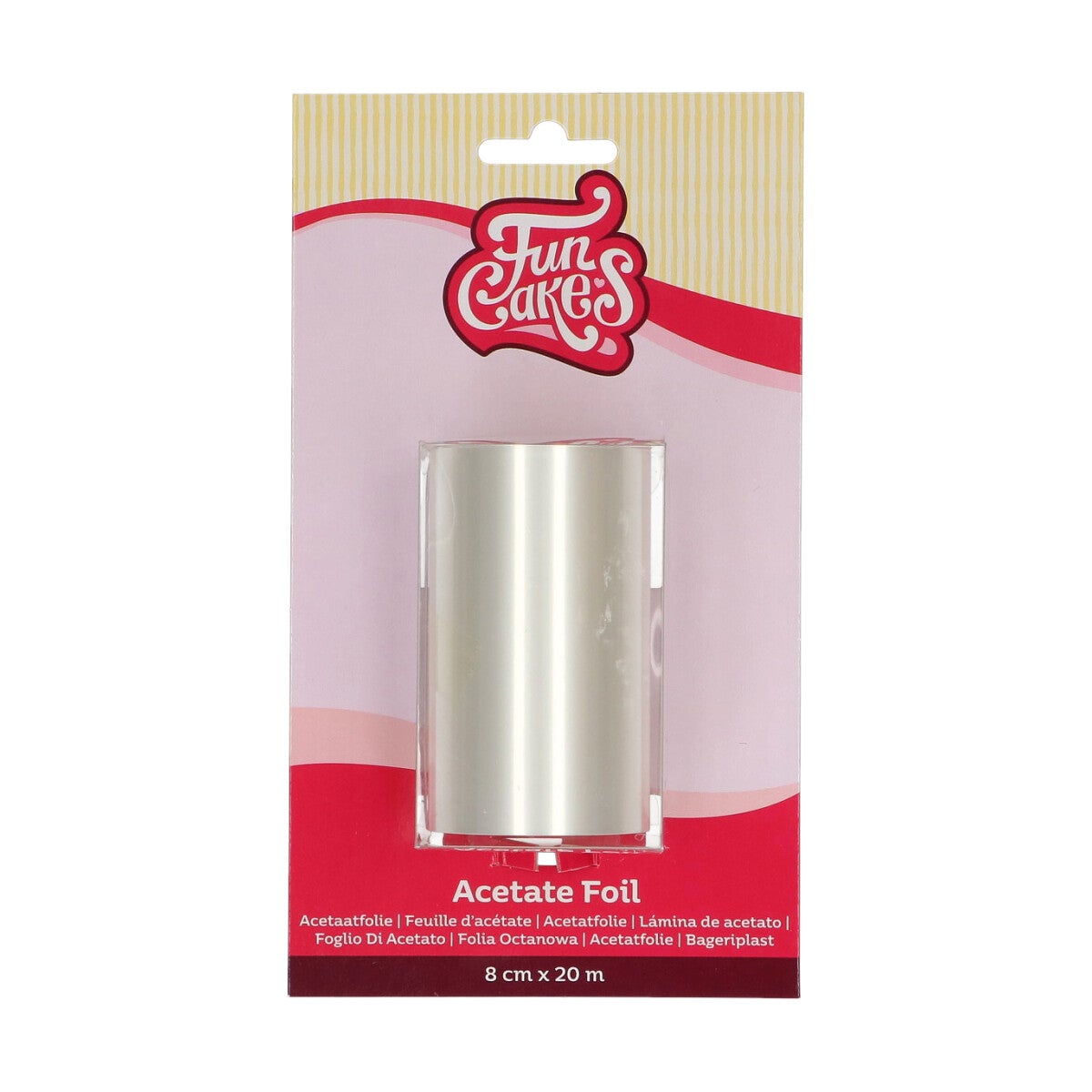 FunCakes Rouleau Rhodoïd 8 cm x 20 m