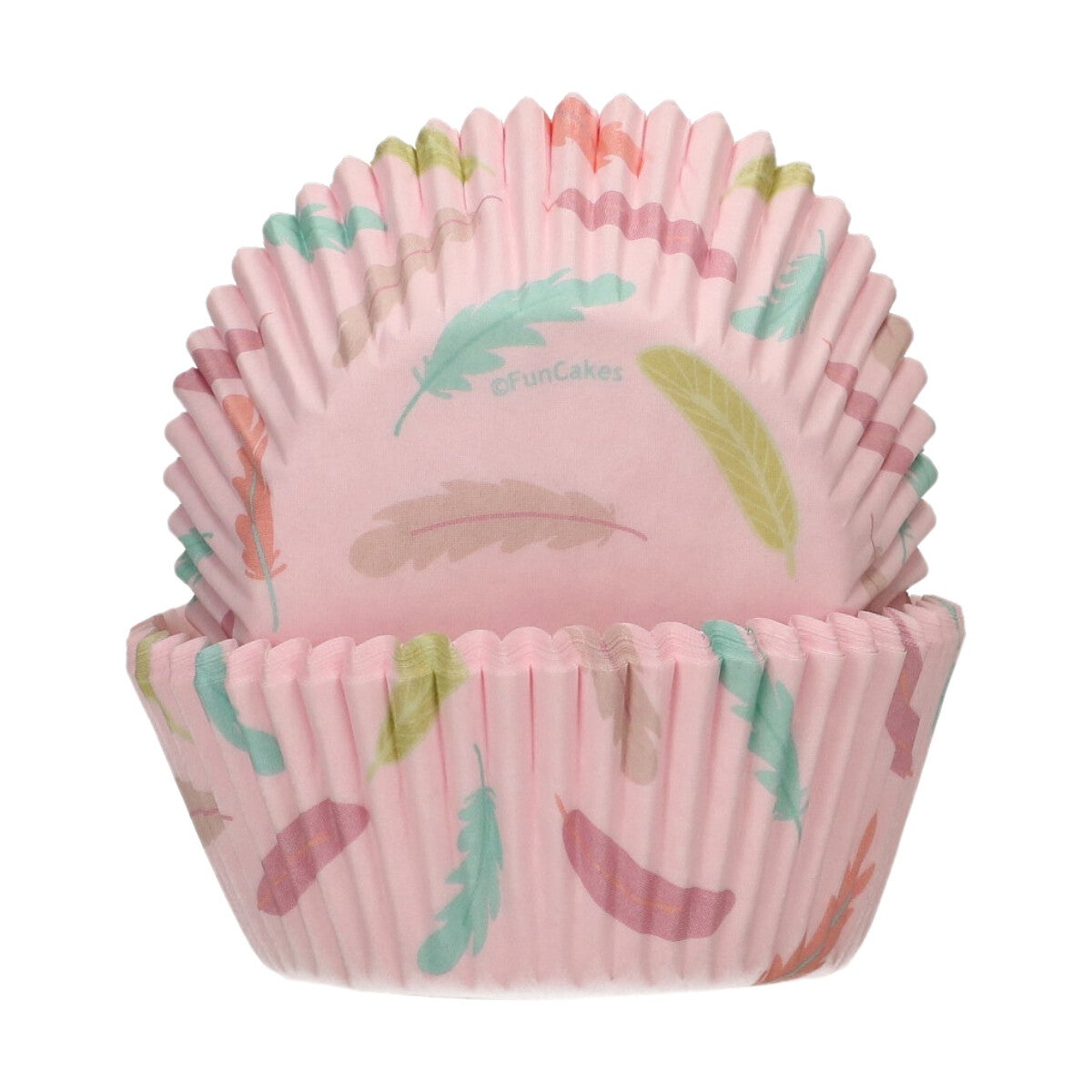 FunCakes Caissettes à Cupcakes Plumes Pastel pcs/48