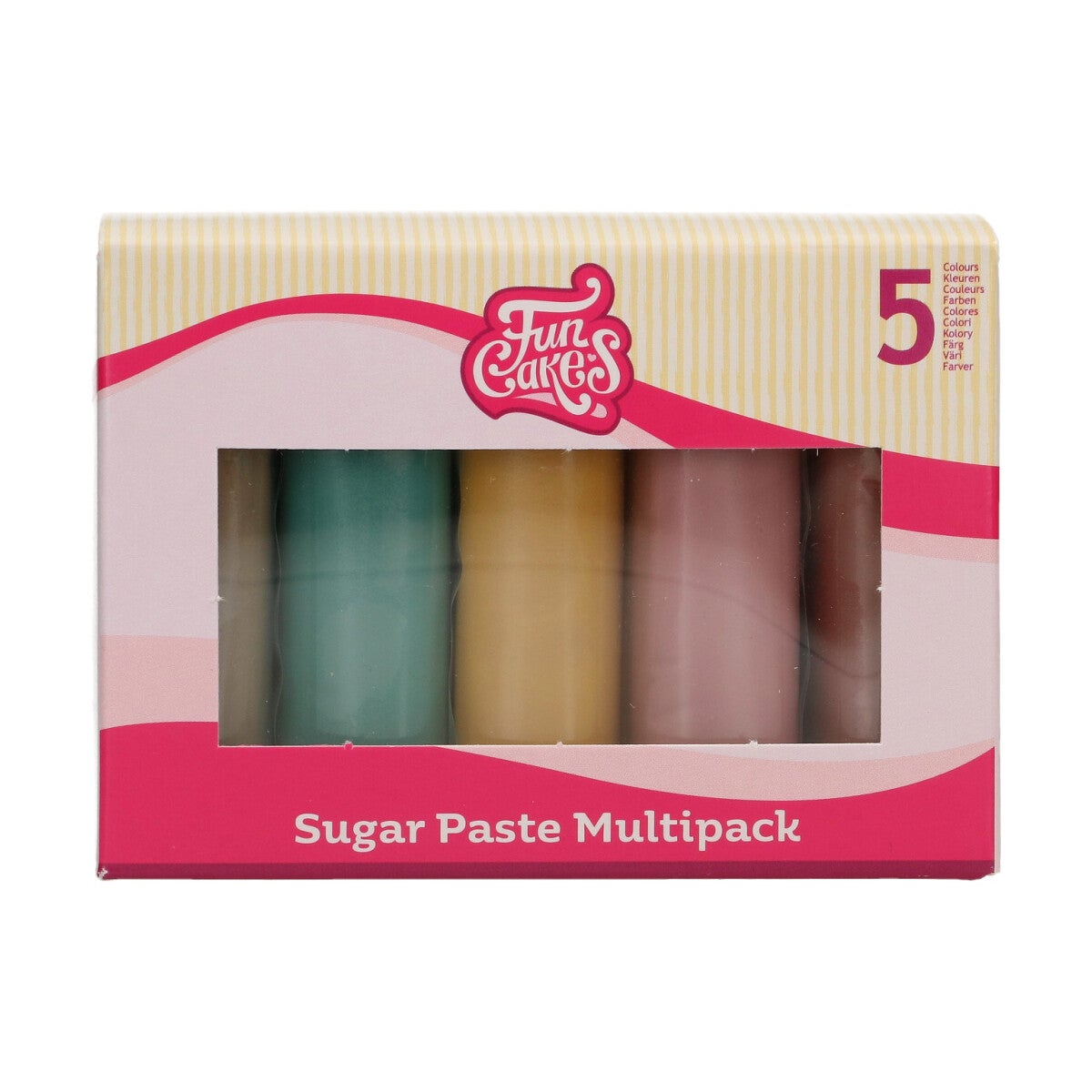 FunCakes Pâte à sucre Multipack Earth Colours 5x100 g