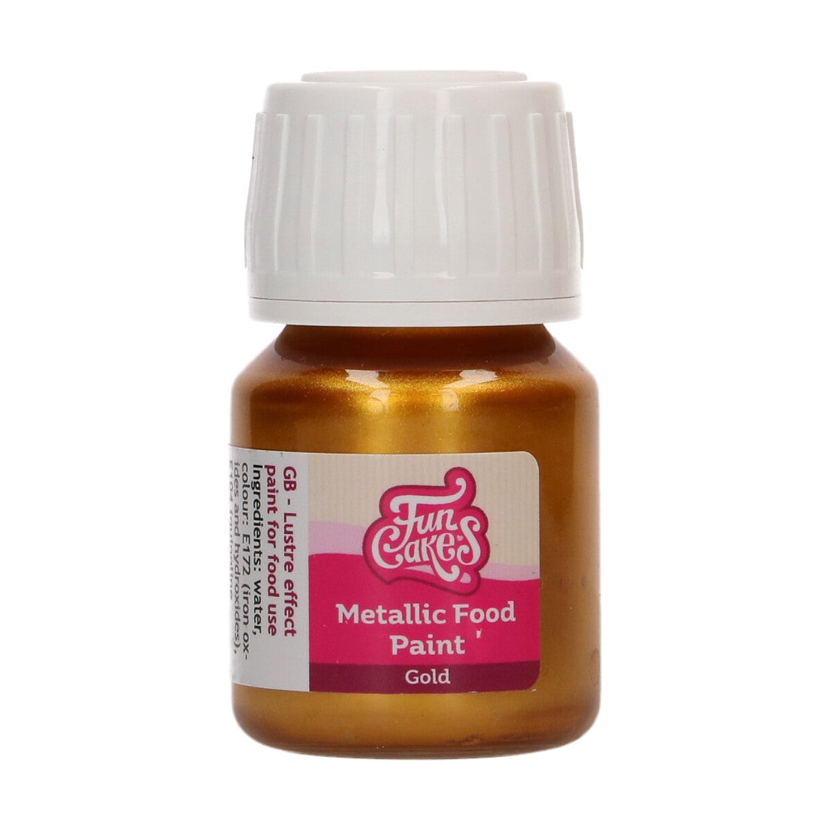 FunCakes Peinture Alimentaire Métallique Gold 30 ml