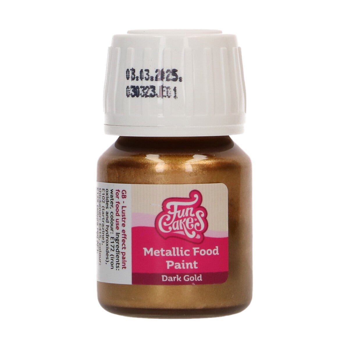 FunCakes Peinture Alimentaire Métallique Dark Gold 30 ml