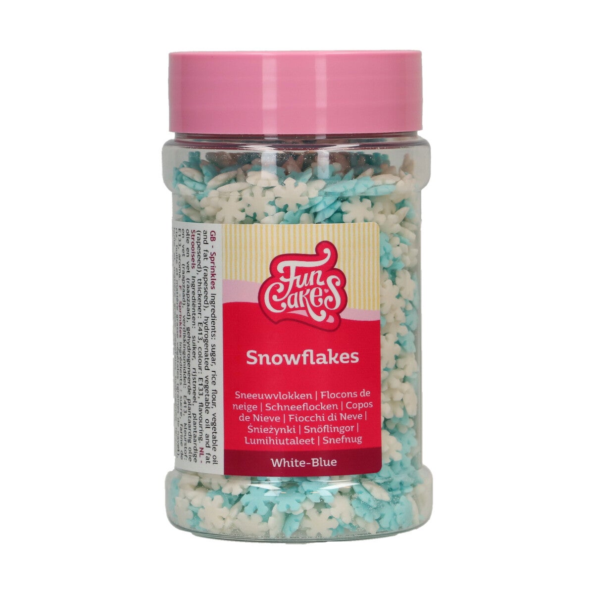 FunCakes Flocons de neige blanc/bleu 150 g