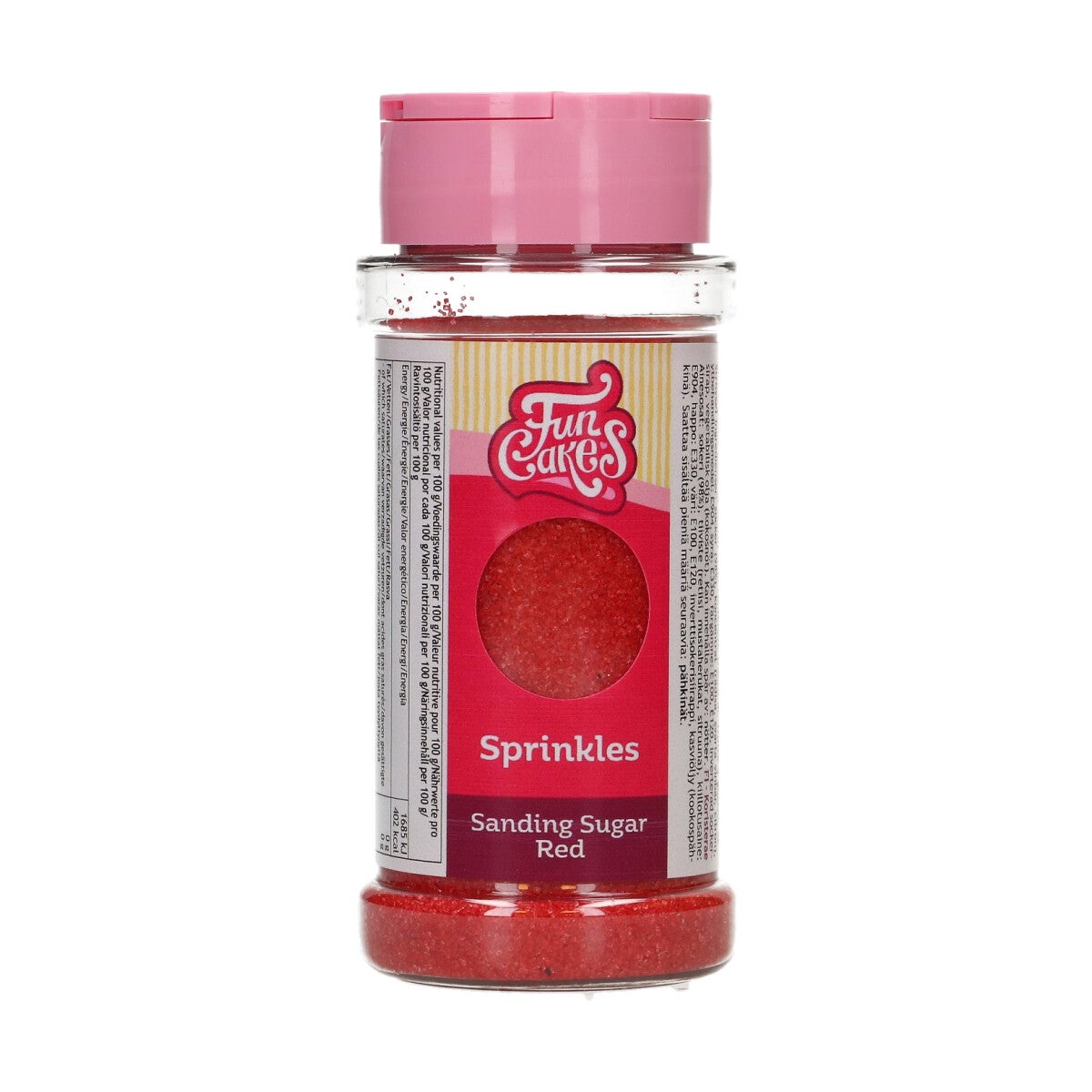 FunCakes Sanding Sugar 80g - Rouge
