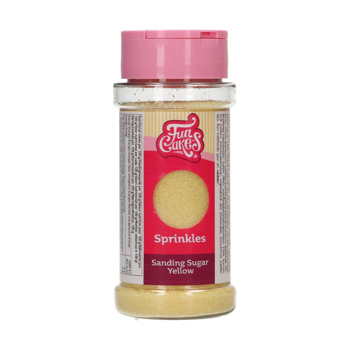FunCakes Sanding Sugar 80g - Jaune