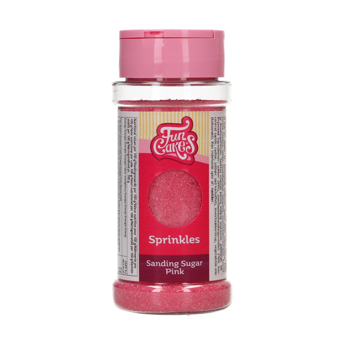 FunCakes Sanding Sugar 80g - Rose