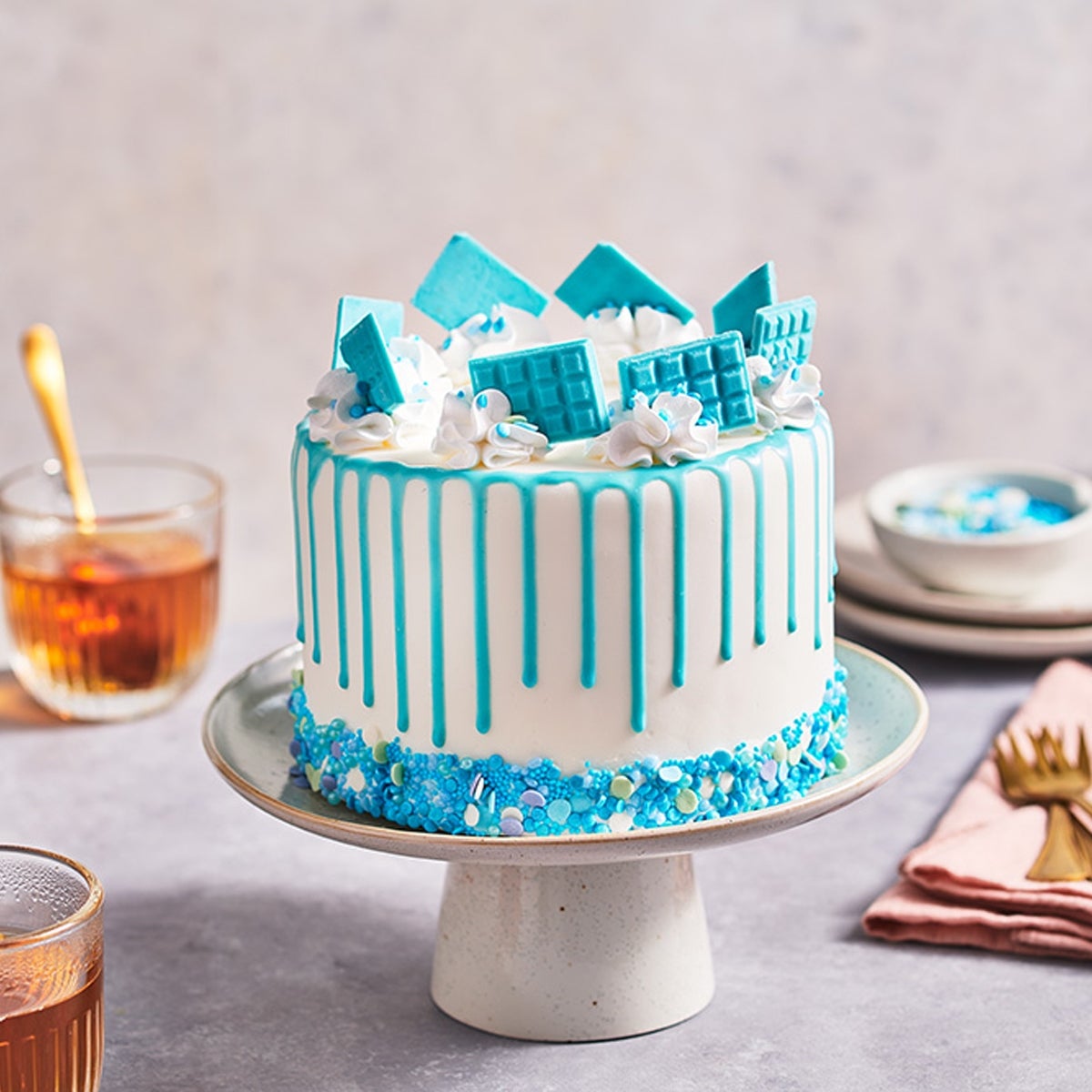 FunCakes Choco Drip Blue Clair 180 g