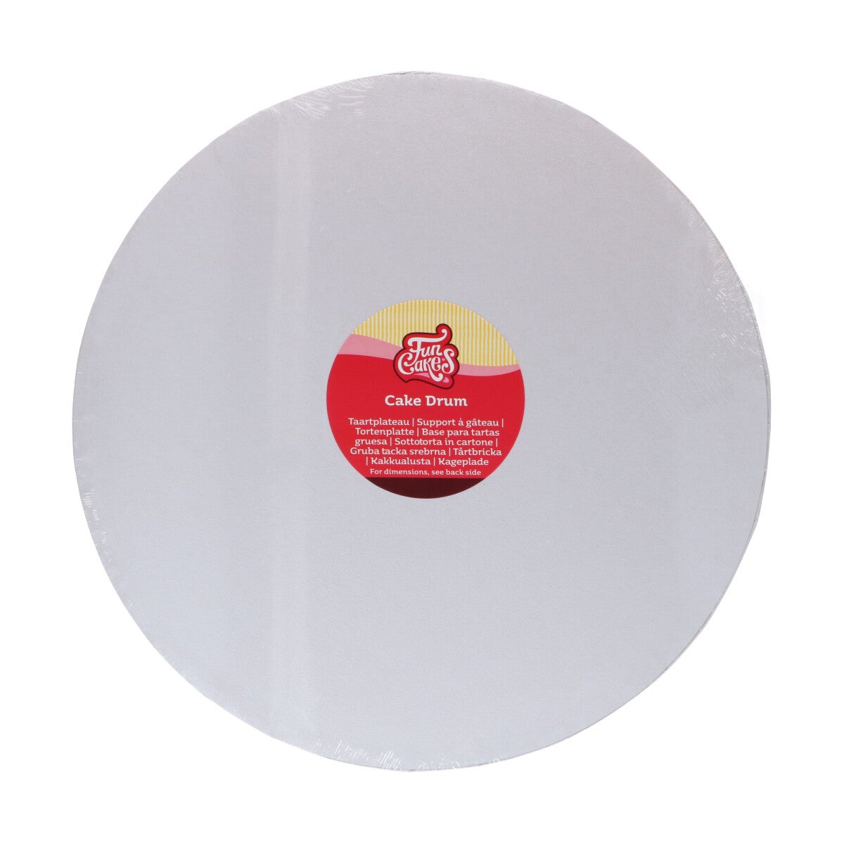FunCakes Cake Drum rond Ø35 cm - Blanc