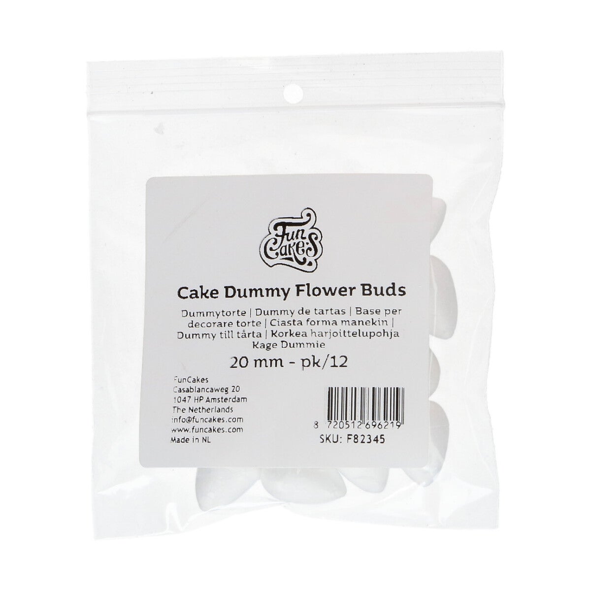 FunCakes Dummy Boutons Floraux 20 mm pk/12
