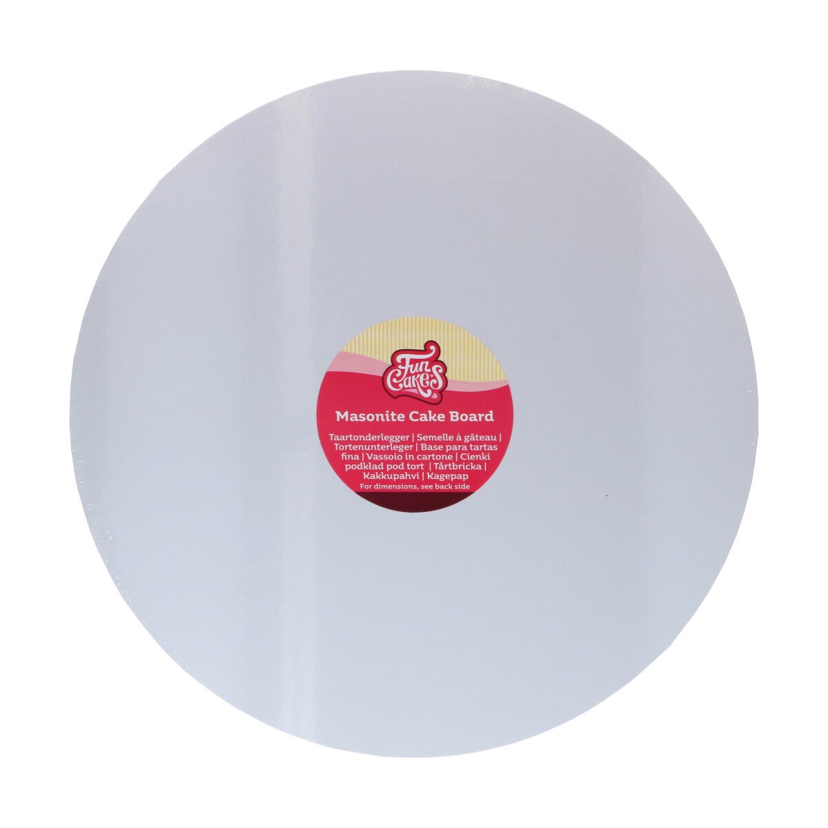 FunCakes Masonite Cake Board Rond Ø35 cm - Blanc