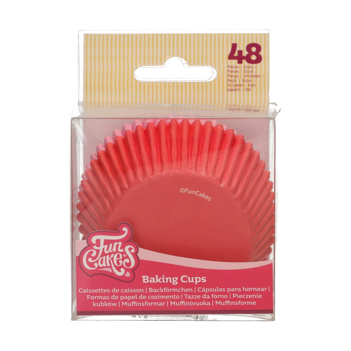 FunCakes Baking Cups Rose / Rouge pk/48