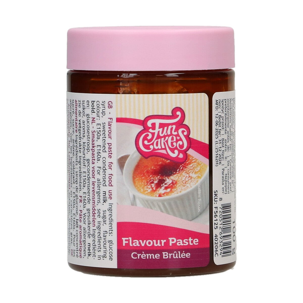 FunCakes Pâte Aromatisante Crème Brulée 100 g