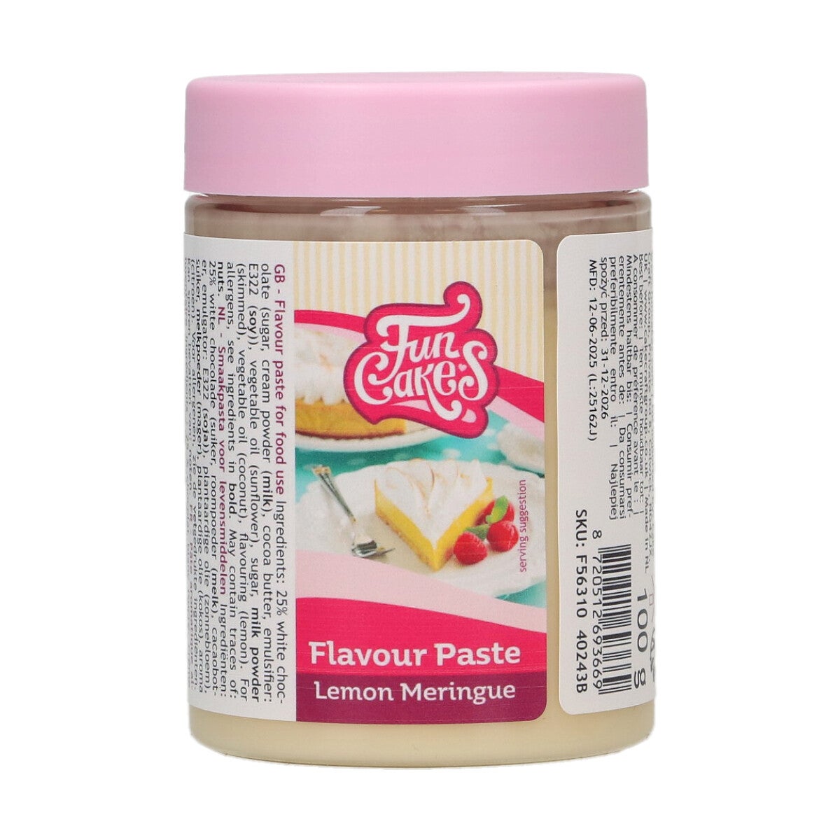 FunCakes Pâte Aromatisante Citron Meringué 100 g