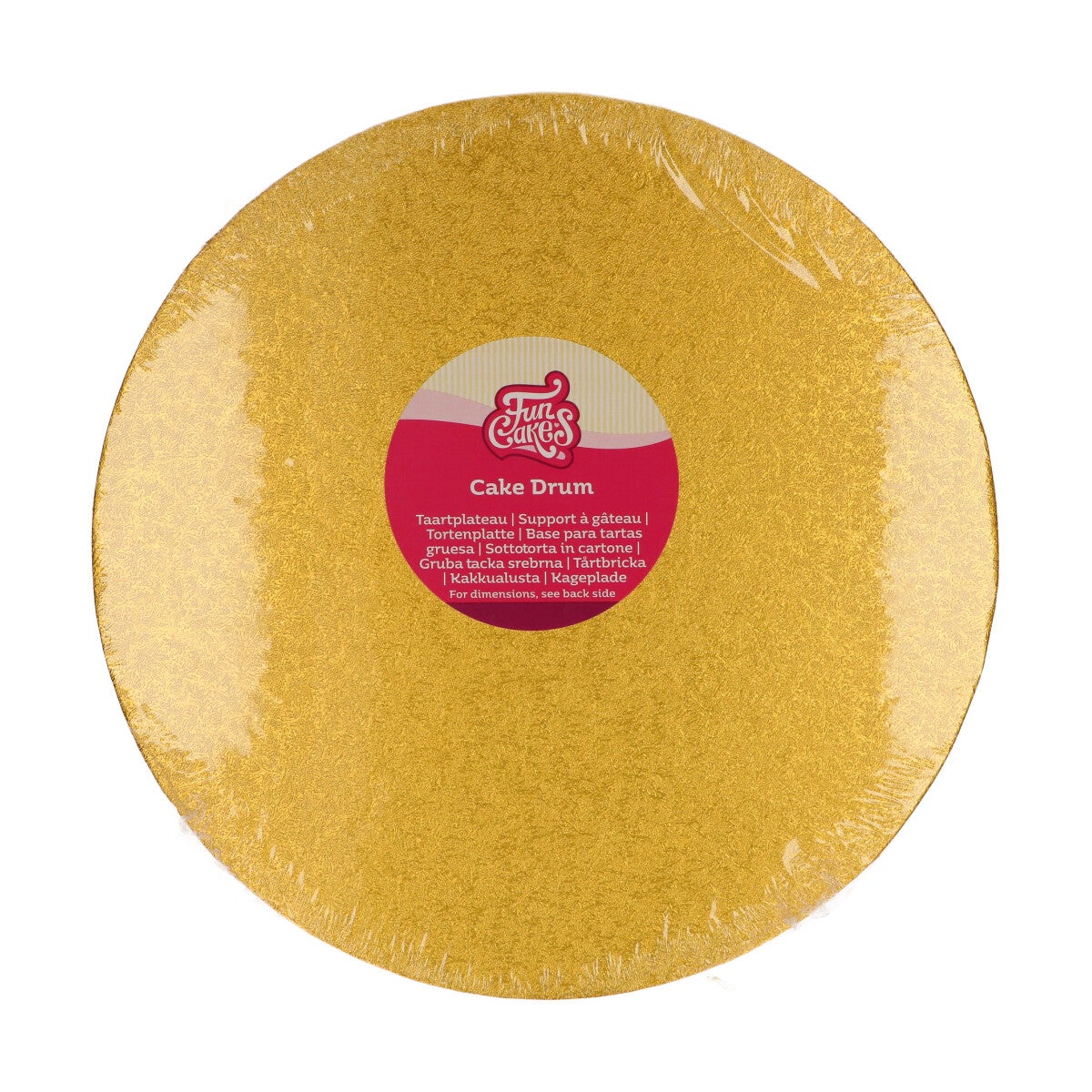 FunCakes Cake Drum Rond Ø30,5 cm -Gold