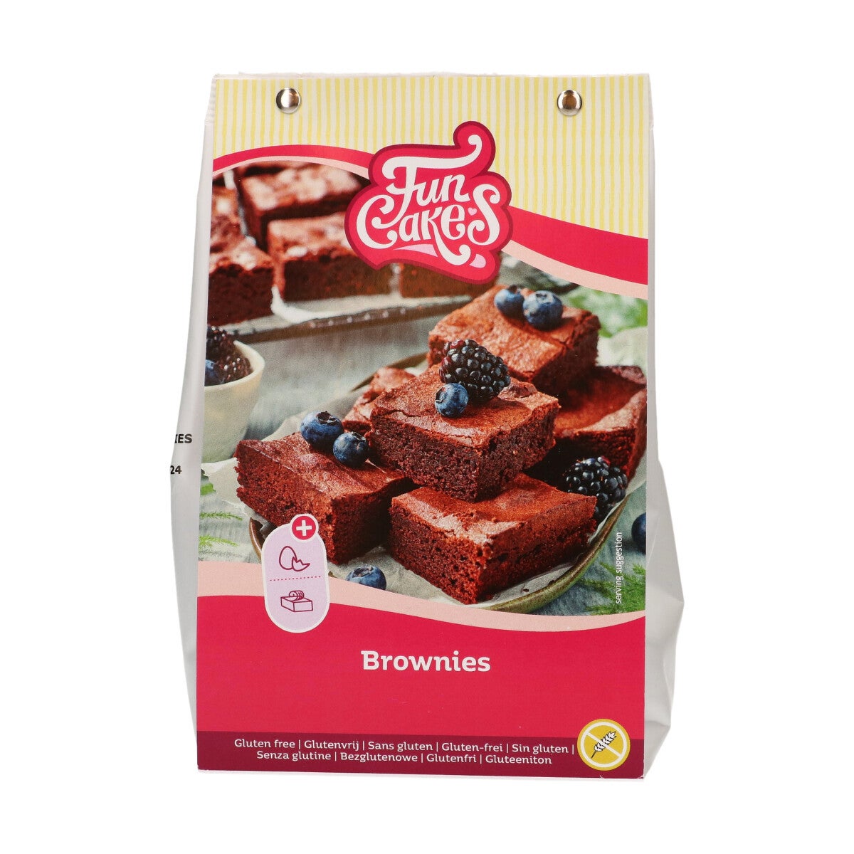 FunCakes Mix pour Brownies, Sans Gluten 500 g